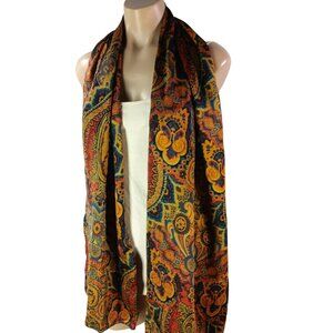 Not for sale-----Vintage Angelo Di Nepi Italy Paisley Print Silk Scarf Multicolo
